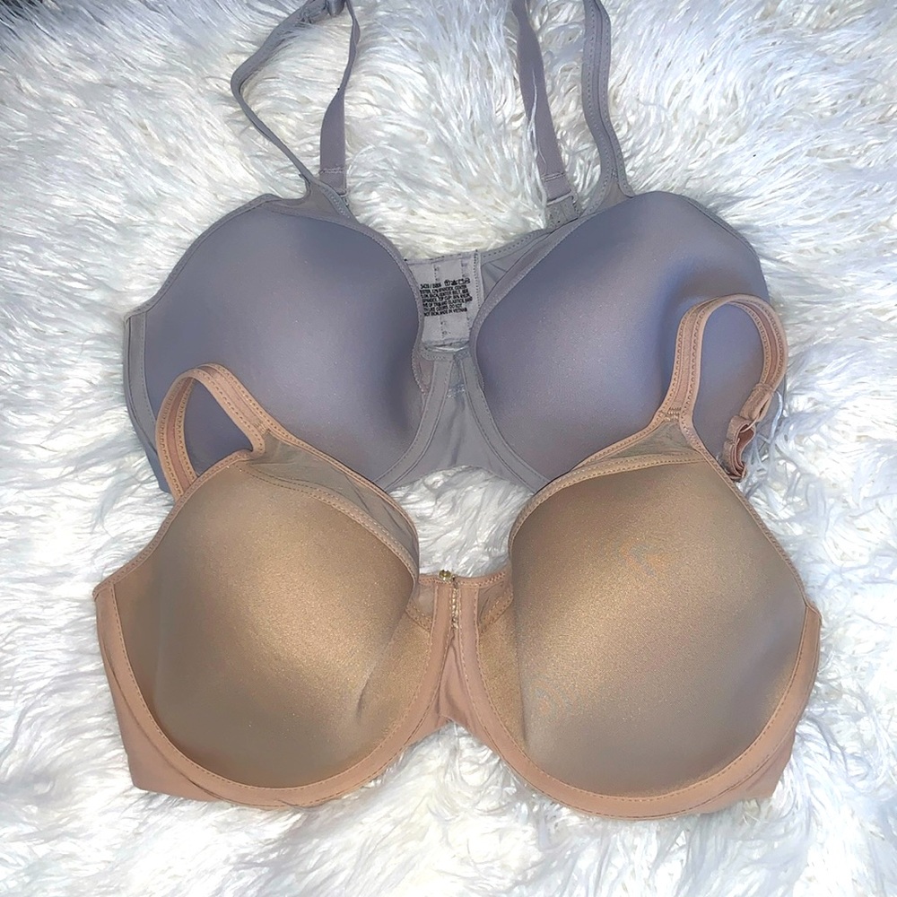 Bali Smooth U ultralight underwire bras Bundle of 2, Sz 40C
